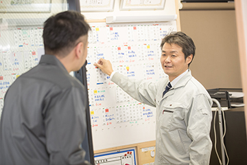 作業員さんの仕事管理